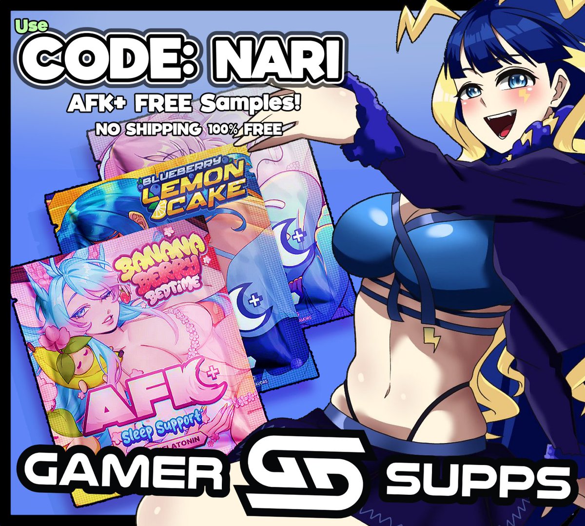 NarikoSai's tweet photo. 🚨ANNOUNCEMENT🚨

NEW GAMER SUPPS CODE: NARI 

⚡️Use for FREE AFK Samples!~ (USA Only)

🔗Below for Auto Code Apply!~

Plus 10% Off Other GAMER SUPPS Products 🐔 https://t.co/H7SxCTUoNh
