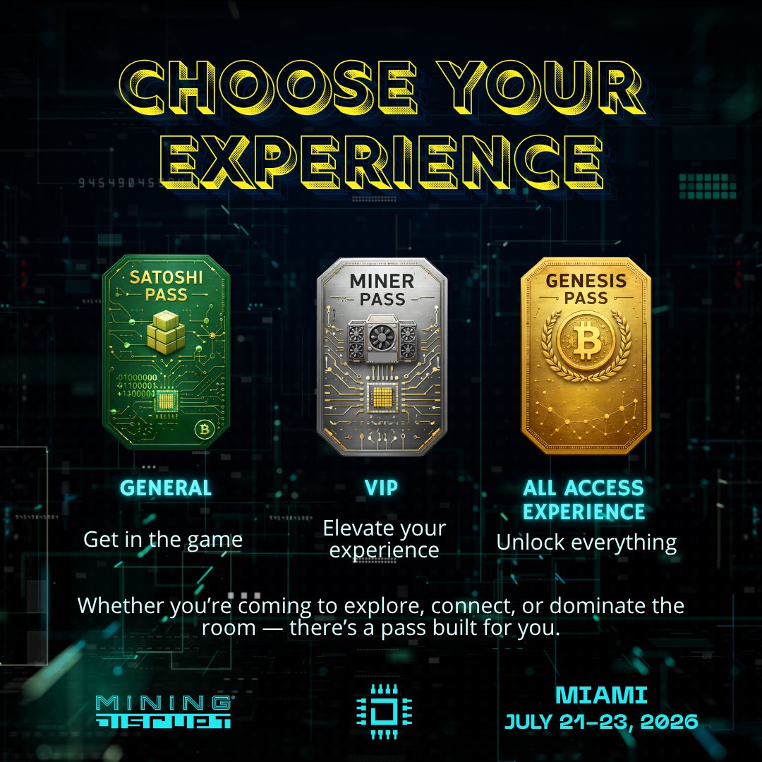 Mining Disrupt® Conference July 21-23, 2026 tweet media