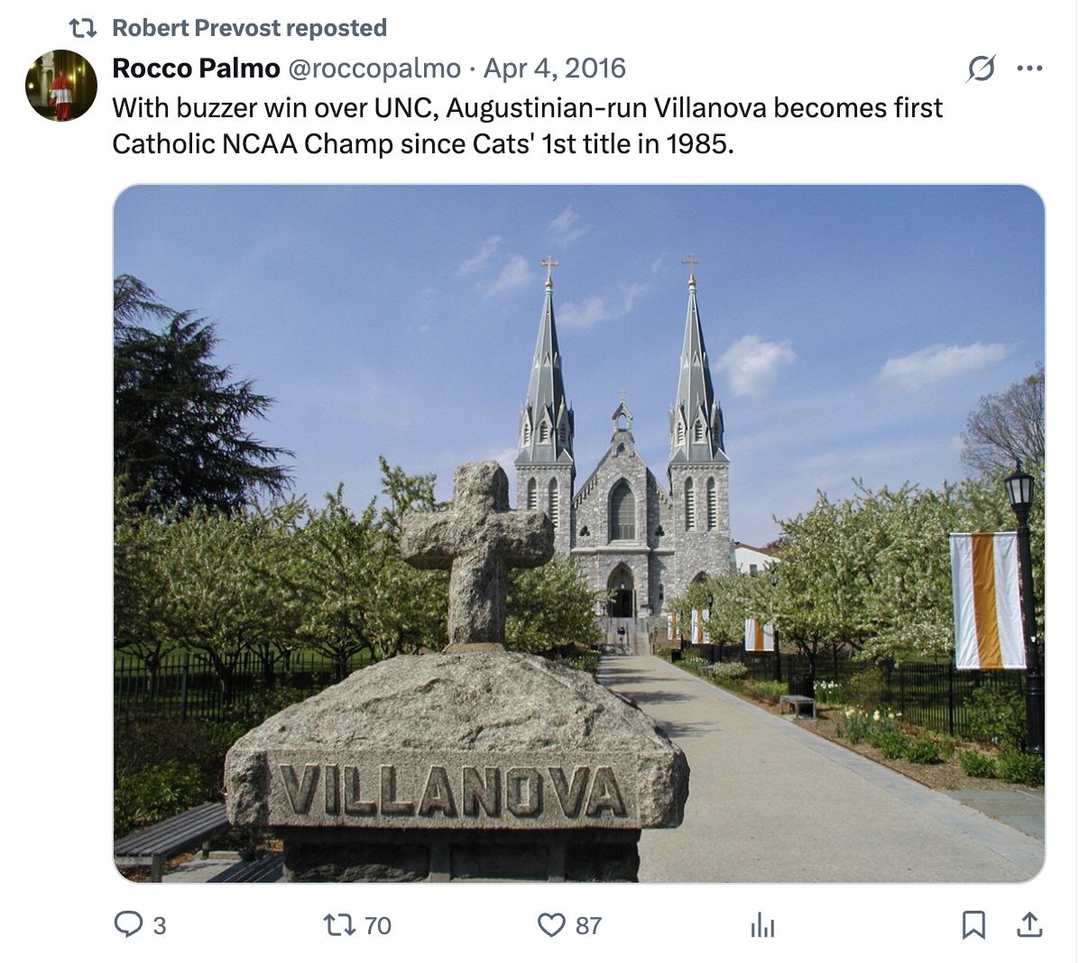 Rocco Palmo tweet media