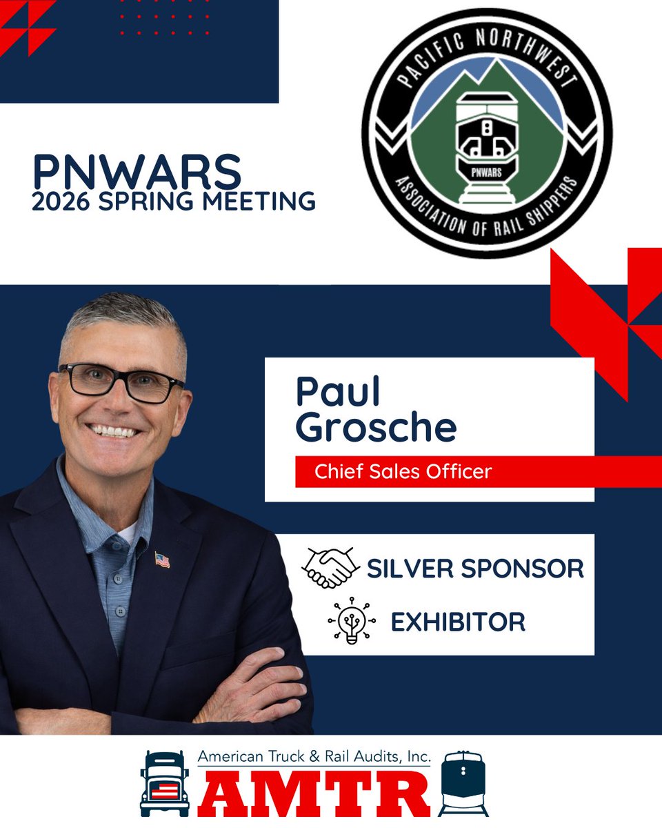 AMTRInc's tweet photo. Excited to be heading to PNWARS Spring Meeting in Vancouver from March 23 – 25!

We’re proud to support this event as a SILVER SPONSOR &amp; EXHIBITOR, &amp; we look forward to connecting with industry peers, sharing insights, &amp;discussing the latest in after-payment freight cost audits. https://t.co/AWJAEhzMj2