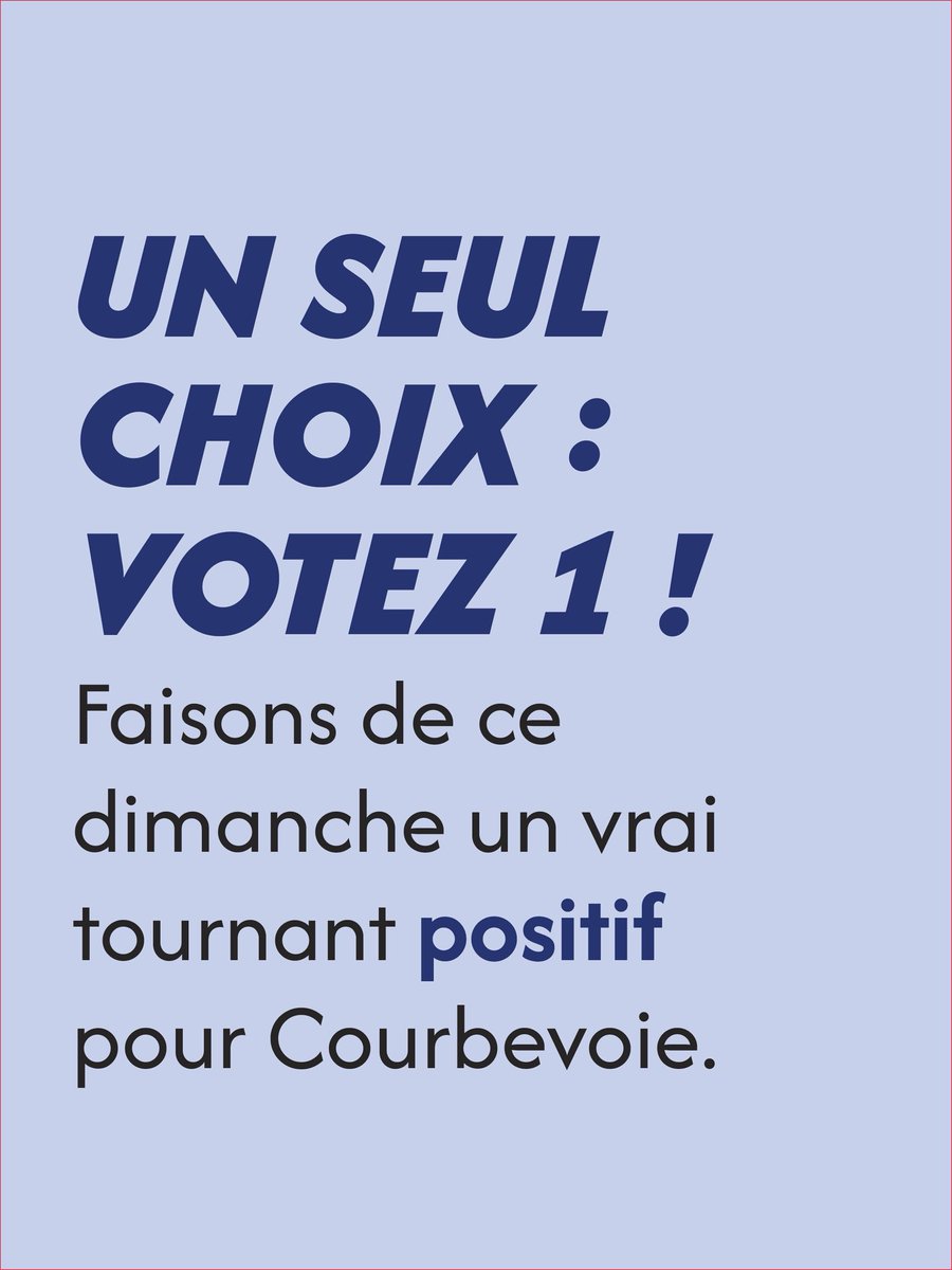 ATaquillain's tweet photo. Ce dimanche, le changement est possible à Courbevoie ! 

Un seul choix : VOTEZ 1️⃣

#Courbevoie #AurelieTaquillain  #Municipales2026 #RenouveauSûrEtSerein https://t.co/XsiTpn4cBL