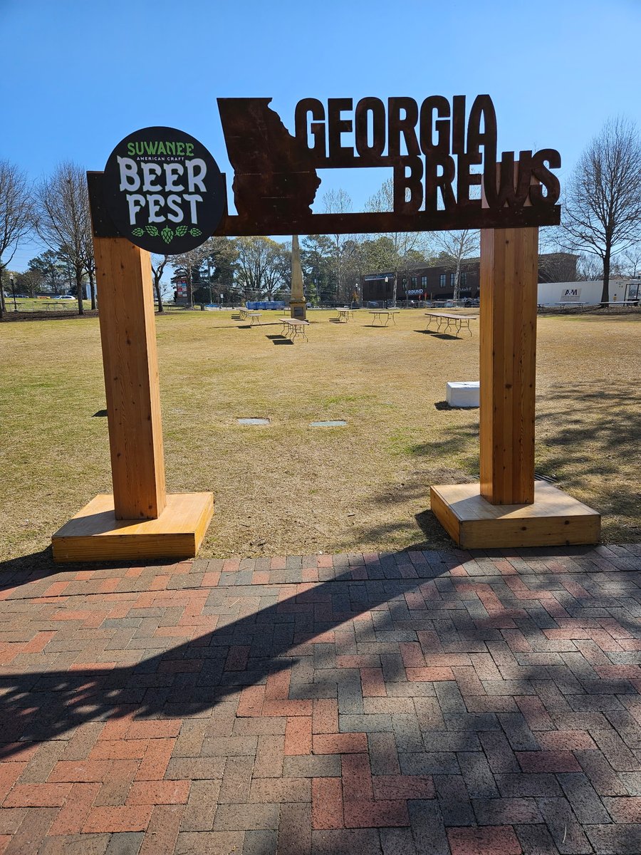 DimDesStudios's tweet image. Getting Ready for the WEEKEND.....   as things are shaping up nicely for tomorrow's 15th Suwanee Beer Fest

#DimensionalDesign #Signage #HospitalityEvents #SuwaneeGA