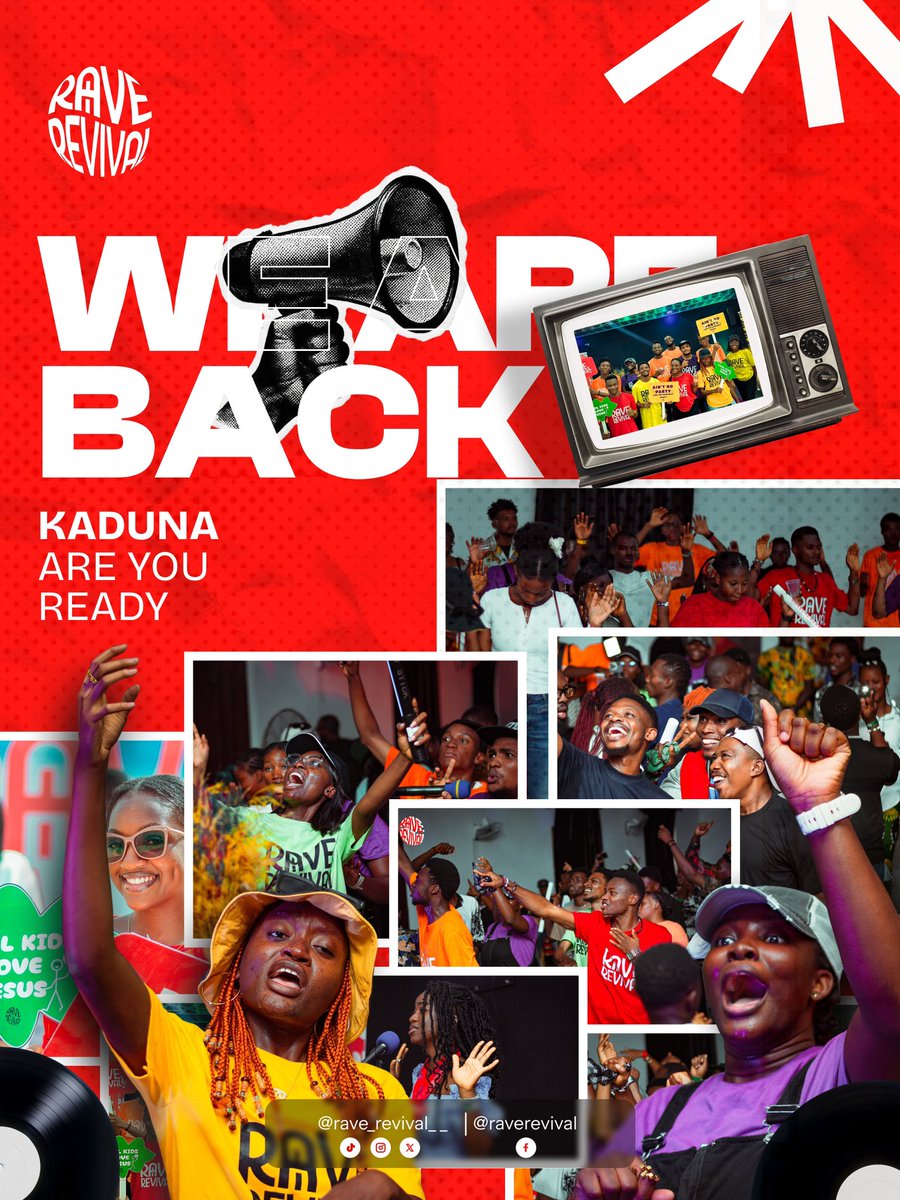 Kaduna… it’s that time again. 
WE ARE BACK! 🔊🔥 

If you were there last time, you know.
If you missed it, don’t make that mistake twice.

Kaduna! Are you ready?