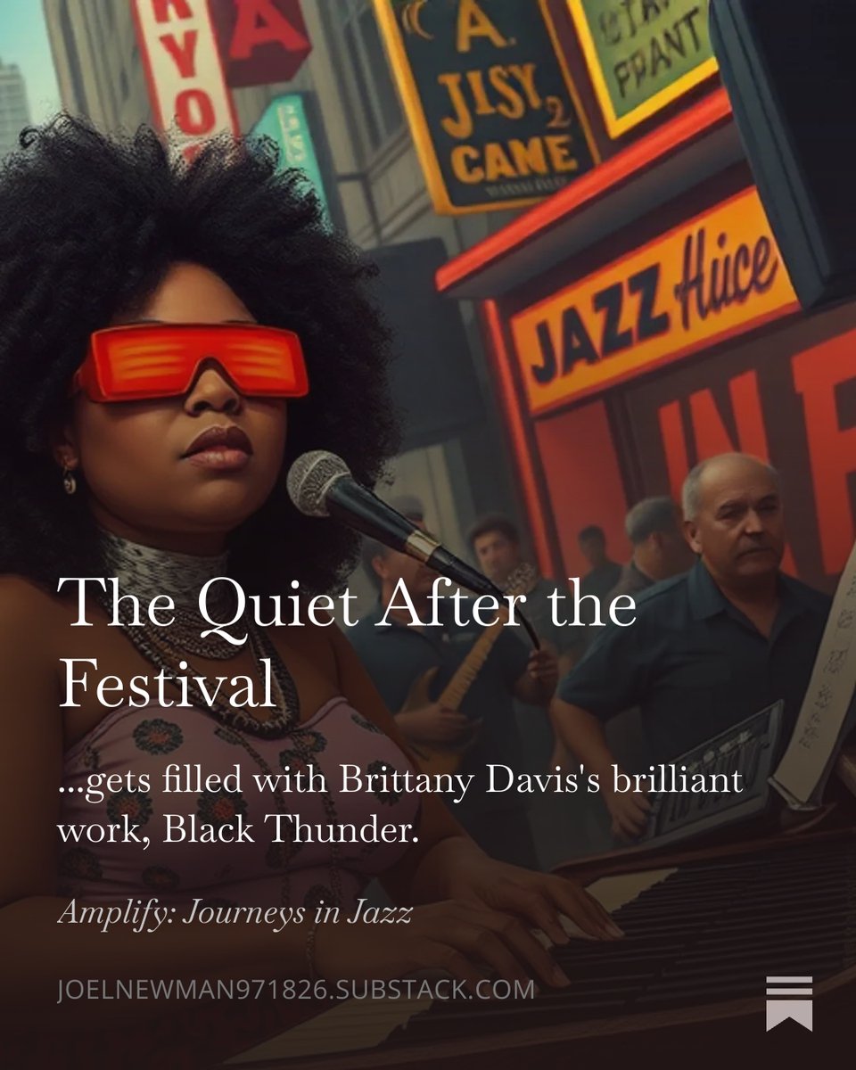 for_newman's tweet photo. My latest jazz blog reflecting on the Portland Jazz Festival and Brittany Davis's remarkable album Black Thunder (2025).  Link below. https://t.co/kMGYt3k3Tf