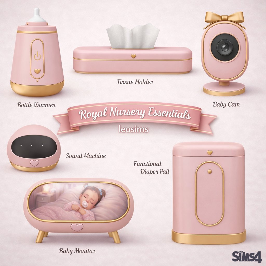 leosims48's tweet photo. Royal Nursery Essentials At https://t.co/abQY6VBgcH  #Sims4 #thesims4 #TS4 #ts4cc #Sims4Cc #princess #Royal https://t.co/6gKfmPyMw1