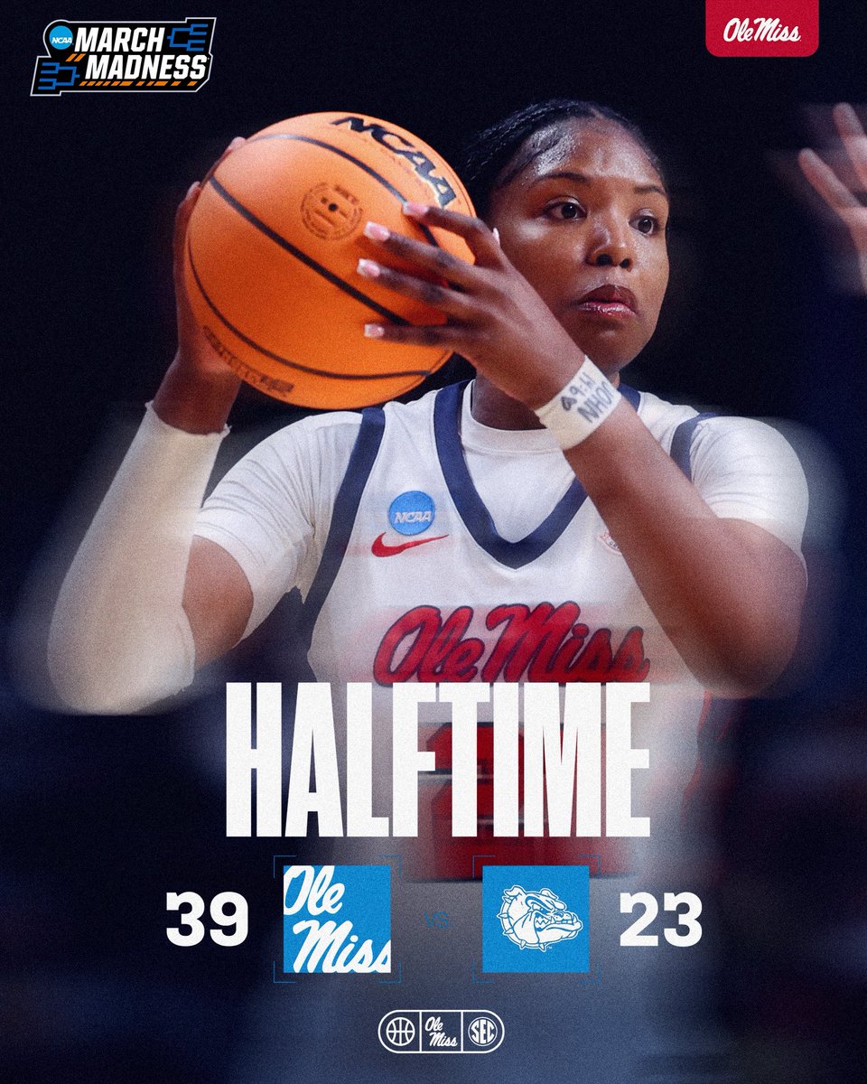 At the half.

#HottyToddy x #MarchMadness