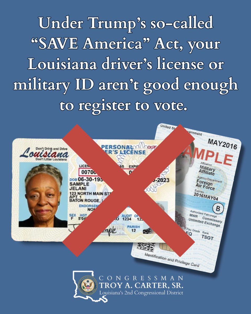 Congressman Troy A. Carter tweet media