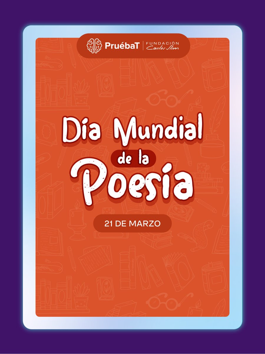 PruebaT_org's tweet photo. En el Día Mundial de la Poesía celebramos a destacadas poetas mexicanas del siglo XIX que han dejado huella con sus versos. 🌿🖋️

En la #BibliotecaDigital Fundación Carlos Slim podrás encontrar y leer a estas #poetas 🌸📖 https://t.co/VkgnSDTXOX

#Poesía #Literatura #Mexicanas https://t.co/DdSfflKuhg