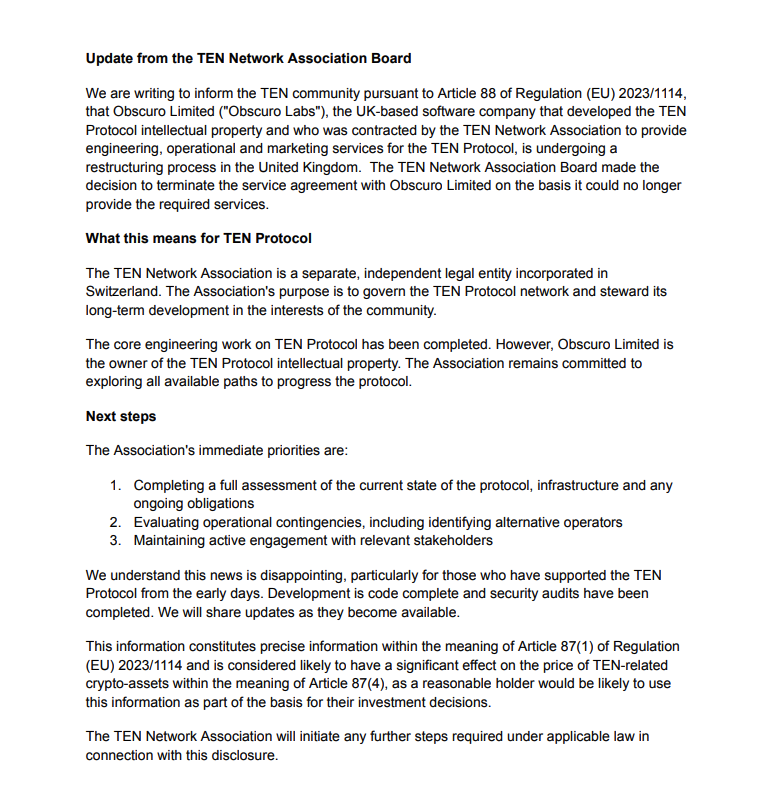 Ten Network Association tweet media