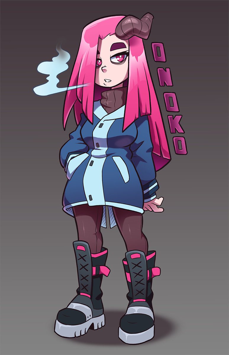 Onoko's making a return in this chapter of Scrawled, so I figured I'd update her design a bit