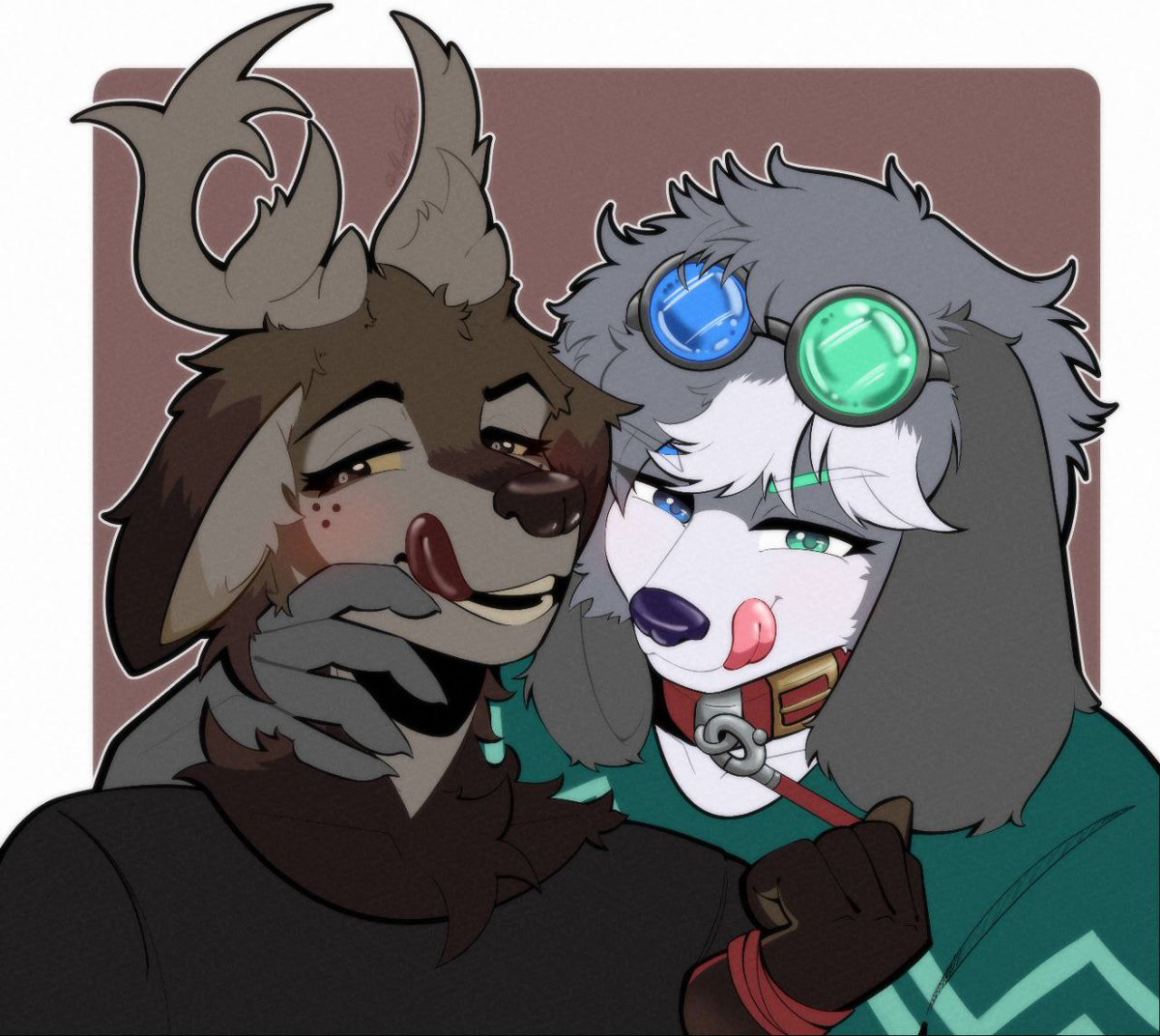 SOLAIRAST's tweet photo. Fauxllennium 🤍

🎨: @chocoperci 
#furry #art #couple https://t.co/7WN9jv3Q3C