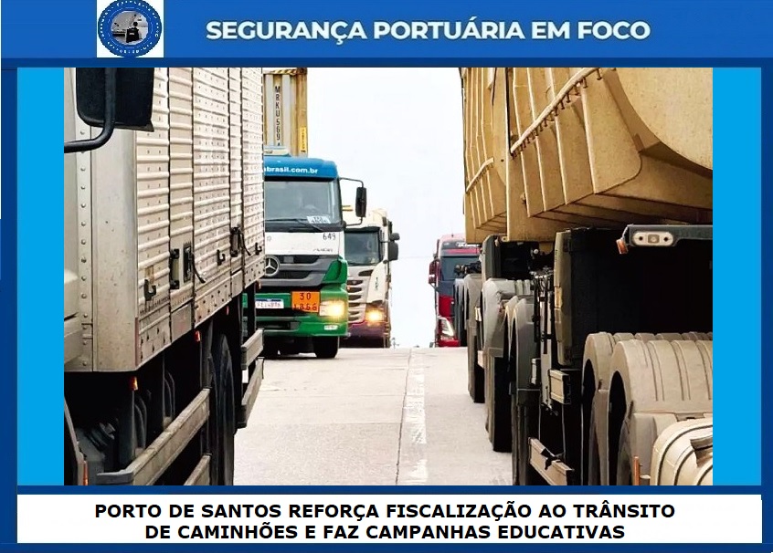 SEGPORTEMFOCO's tweet image. PORTO DE SANTOS REFORÇA FISCALIZAÇÃO AO TRÂNSITO DE CAMINHÕES E FAZ CAMPANHAS EDUCATIVAS
Guarda Portuária (GPort) conta com setor de trânsito que, entre as atribuições, promove palestras de conscientização
#portodesantos #guardaportuária #gport

Link:
segurancaportuariaemfoco.com.br/2026/03/porto-…
