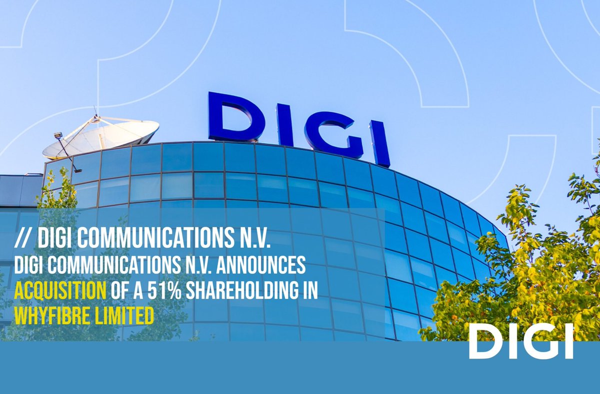 europawire's tweet image. Digi Communications has taken its first step into the UK telecom sector, acquiring 51% of Whyfibre and preparing to launch fixed broadband services. 🇷🇴➡️🇬🇧

👉 The official press release: news.europawire.eu/digi-communica…

🏷️ #Telecom #MarketExpansion #Broadband #UK