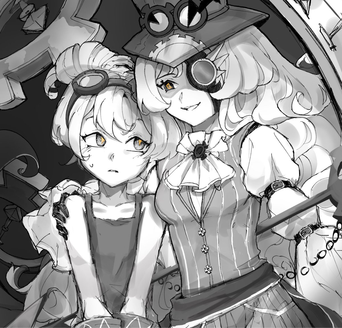 Motsuelle's tweet photo. Timekeeper &amp; croissant :3
#cookierunkingdom #Timekeepercookie #Croissantcookie https://t.co/cZFidymY6m