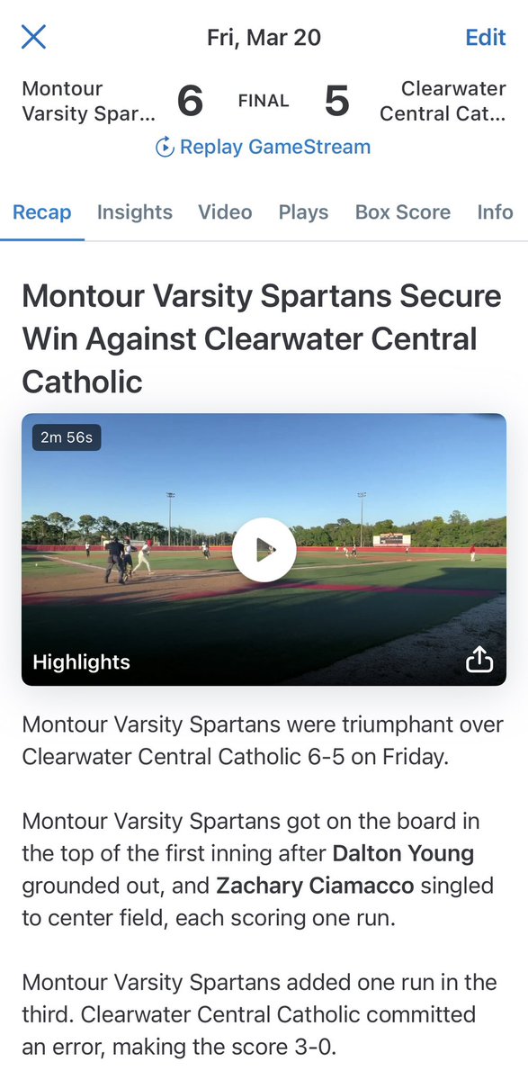 Montour Baseball tweet media