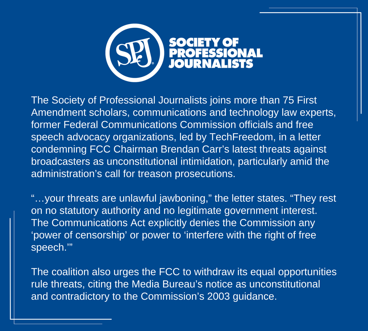 Society of Professional Journalists tweet media