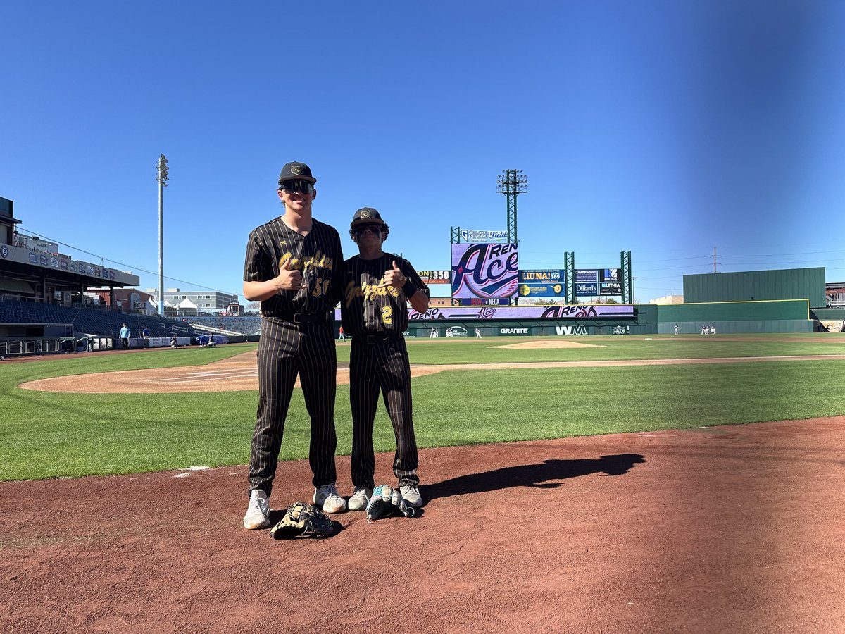 MemphisVenis's tweet photo. Caught a solid barrel early to help the squad in our 14-3 win over Douglas yesterday. 

Even more hyped for my guy @jaydenquintero_  He went OFF and crushed a grand slam 💣

Pumped for today’s game at Greater Nevada Field 

#2026Uncommitted #2026RHP #Uncommitted2026 @CoachSchaabNCSA @ARMoryFlorida @CoachDrew94 @RenoBPA @RGJpreps