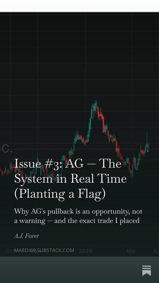 Mardi69's tweet photo. Silver miners are getting wrecked. I'm getting paid. That's the system. Issue #3 on Substack now.
https://t.co/EDym2rAFdZ
#Silver #Commodities #Option https://t.co/V4LFqFVf9w