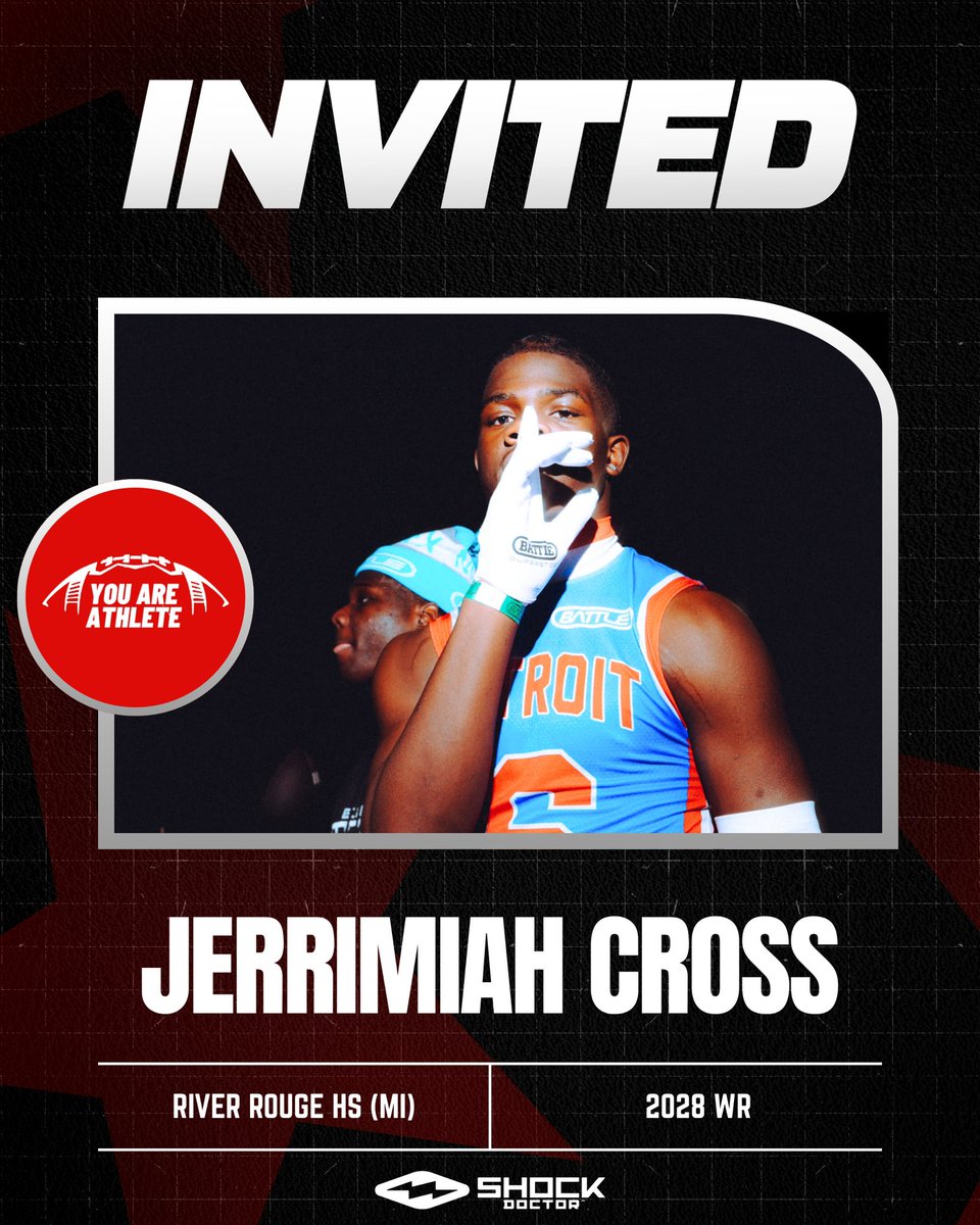cross_jerrimiah's tweet photo. Blessed to be invited to the Regional Exposure Camp Series 🙏🏾🙏🏾@youareathlete @ShockDoctor @RoadToHouston https://t.co/jNpW9Mdng6