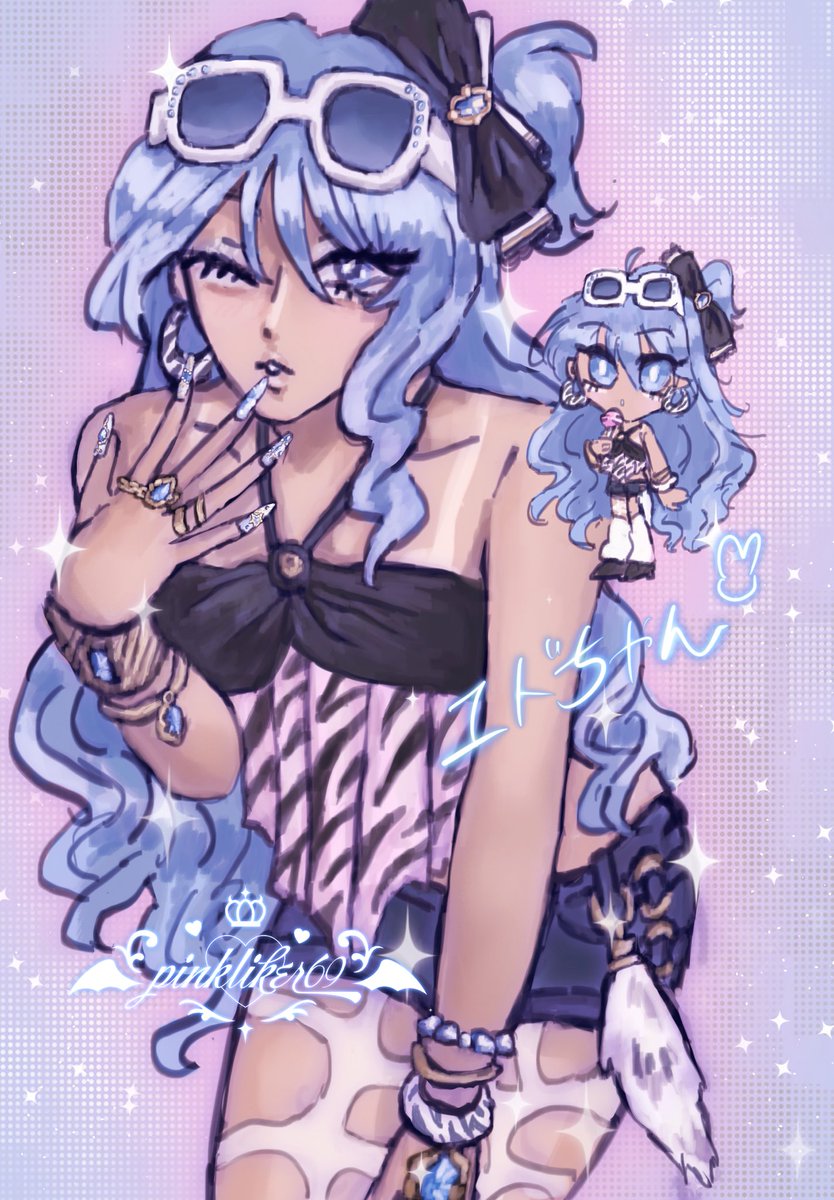 pinkliker69's tweet photo. happy birthday to my beautiful wifey edmond, today i bestow the greatest gift on you of all.. ✨🩵🪄 gyarufication 💙💅🏻✨

#HappyEdmondDay2026 #エドモンド誕生祭2026 https://t.co/cPyrnxiN2y