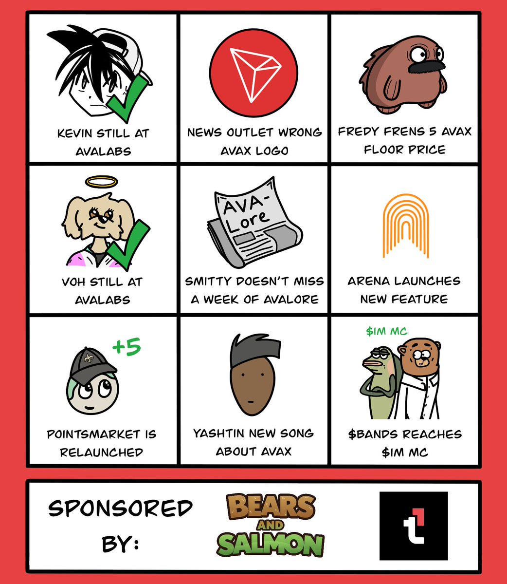 AVAX Bingo tweet media