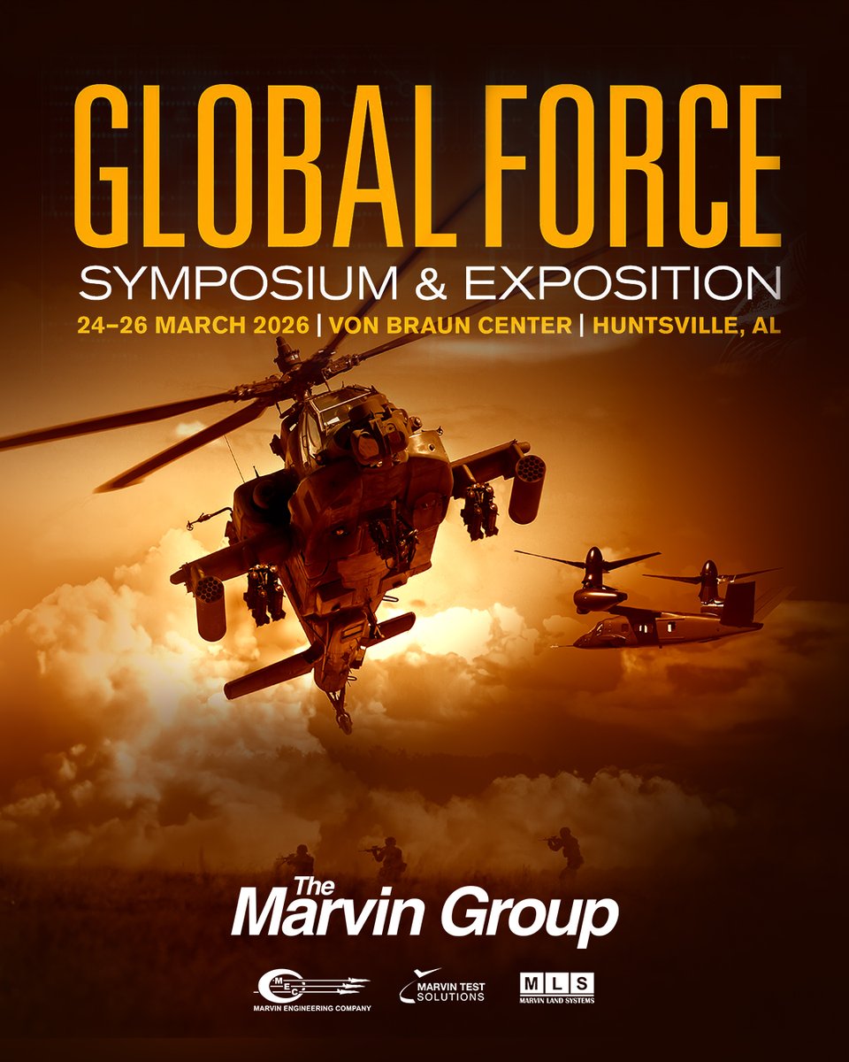 MarvinTestSoln's tweet photo. MTS, Marvin Engineering Company, and Bradshaw Engineering and Technical Services will represent The Marvin Group at the AUSA Global Force Symposium &amp; Exposition! Visit us at Booth 2111 learn more about our innovative Hellfire launchers, unit- and I-level armament test solutions. https://t.co/5lJhShm1oz