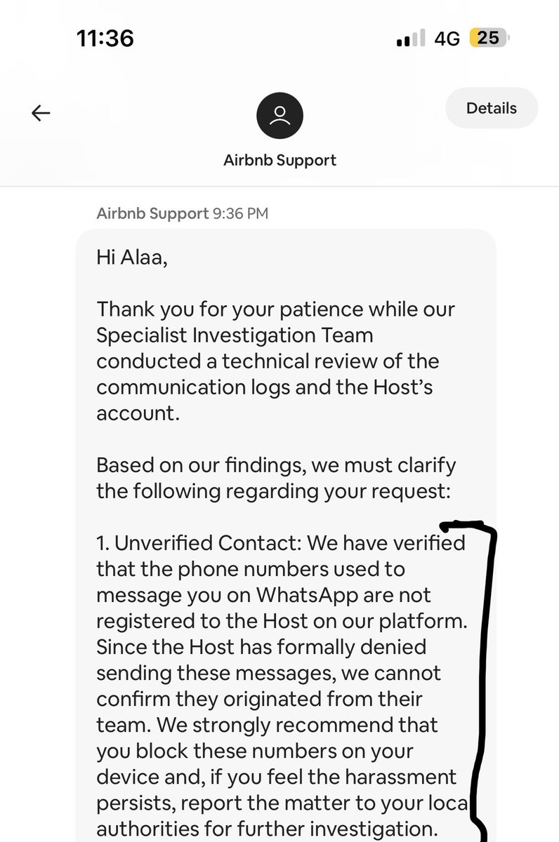 alaa_msuliman's tweet photo. Airbnb keep taking advantage of people's ignorance, and every reply they make is a disaster for their credibility and how they deal with others
They got the number by telepathy perhaps!! Right !! https://t.co/bCg6k2E4fw