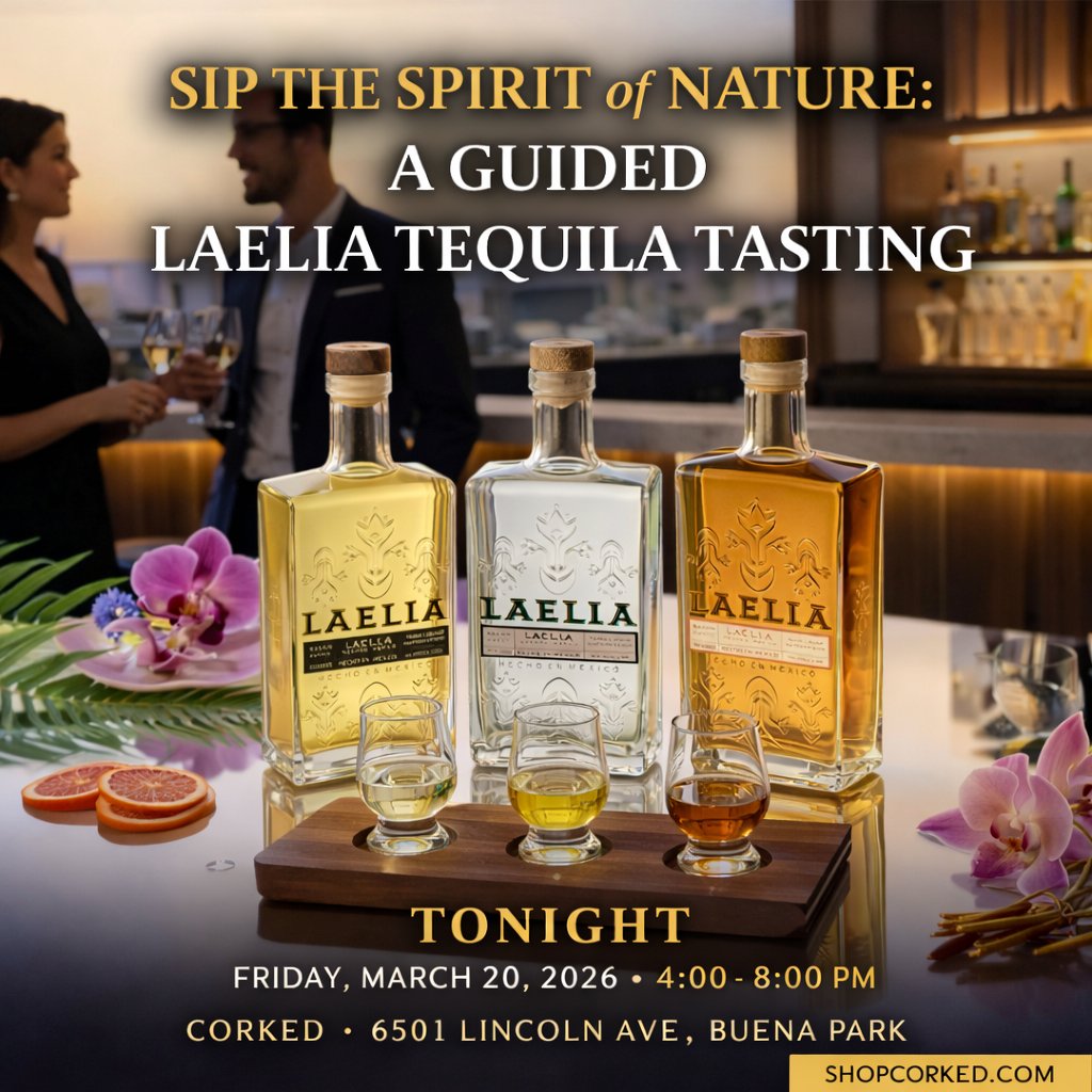 CORKEDBUENAPARK's tweet photo. Sip the Spirit of Nature 🌿🥃
TONIGHT at CORKED — experience Laelia Tequila like never before.
🗓 Friday, March 20th
⏰ 4:00 – 8:00 PM
📍 6501 Lincoln Ave, Buena Park, CA
Named after one of Mexico's rarest orchids, Laelia is crafted with intention — pure agave, rooted in tradition, and beautifully smooth. Taste the full lineup and see why this brand is turning heads.
Walk-ins welcome. 21+
🔗 https://t.co/vDRKq2qmWo @laeliatequila
#LaeliaTequila #TequilaTasting #CORKED #BuenaPark #TonightOnly #AgaveSpirits #SipTheSpirit #CraftTequila #SoCalEvents #OrangeCounty #TequilaFriday #DrinkBetter #ShopLocal #TequilaLovers #SupportSmallBusiness #Corked #CorkedBuenaPark #OC #CorkedOC