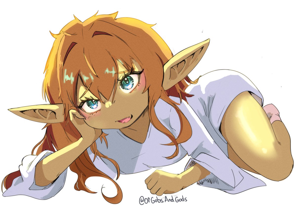 OfGobsandGods's tweet image. "Yes, I stole your shirt. No, you are getting back." -- Talca

#Goblin #GoblinArt #GoblinGirl #Goblincore #FantasyArt #DigitalArt #CharacterDesign #CuteGoblin #MonsterGirl #ClipStudioPaint #FantasyCreature #OC #art #illustration