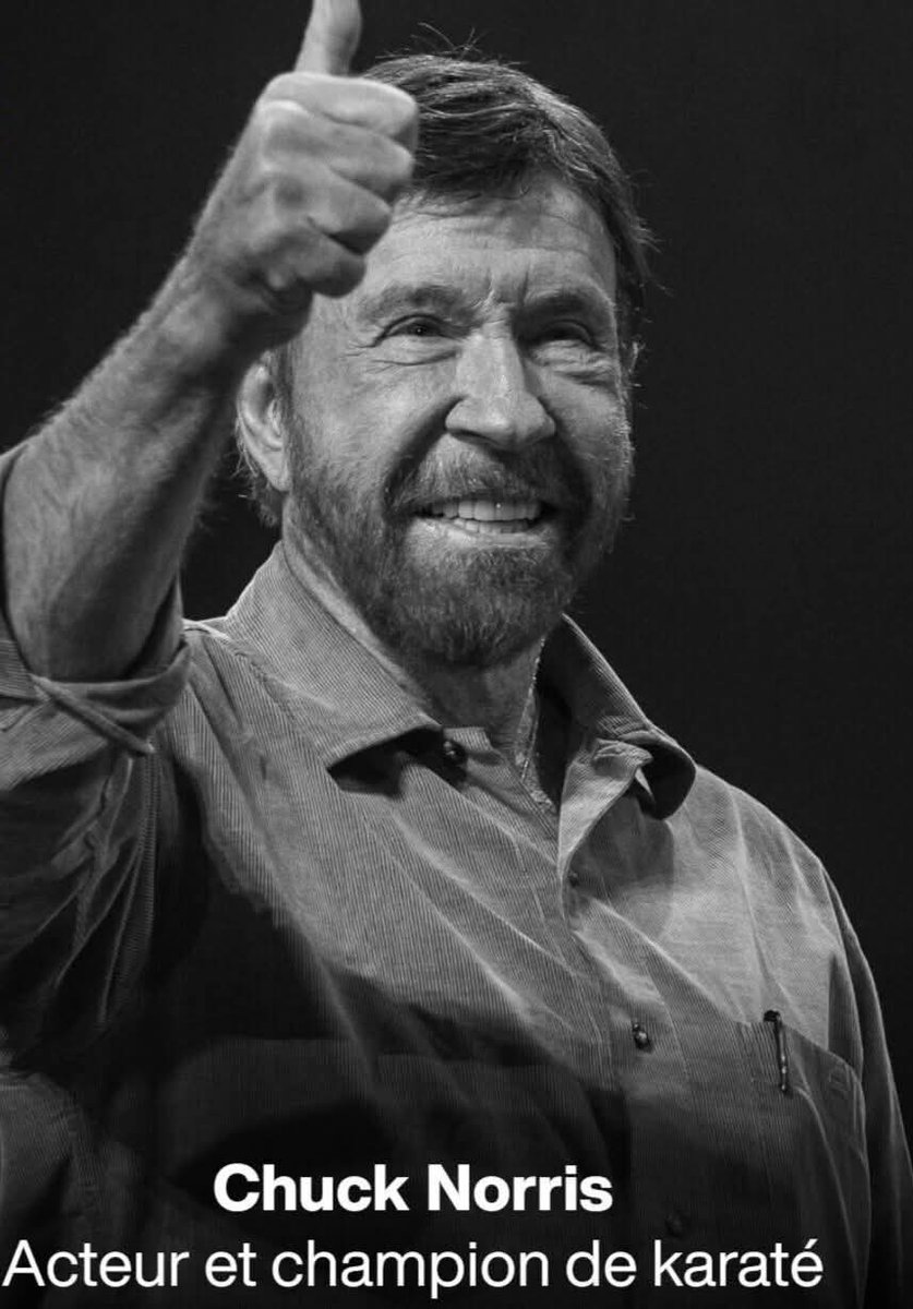 GuyElongo's tweet image. 👁️👁️👁️Vas en paix Chuck Norris, l'acteur et ex-champion du monde de karaté décédé ce vendredi, après avoir été hospitalisé pour un malaise, à l'âge de 86 ans..

#egsport, #karatedo