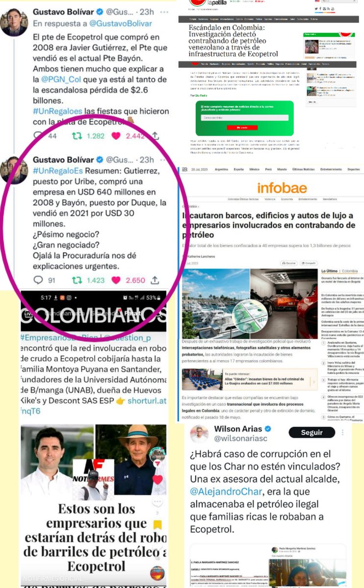 mane_sabio's tweet photo. #Ecopetrol
#AlvaroUribe hasta creo un banco en #Suiza para lavar la plata del robo de #Reficar
#PlataEsPlata https://t.co/zghB5yY9WT