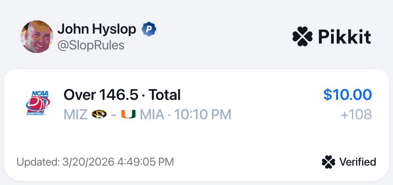 sloprules's tweet photo. One Bet - Every Game - Day 2 - Fourth Window

Day 1: 8-8 (+$4.82)

Feels easy. https://t.co/YuTNo74fSe