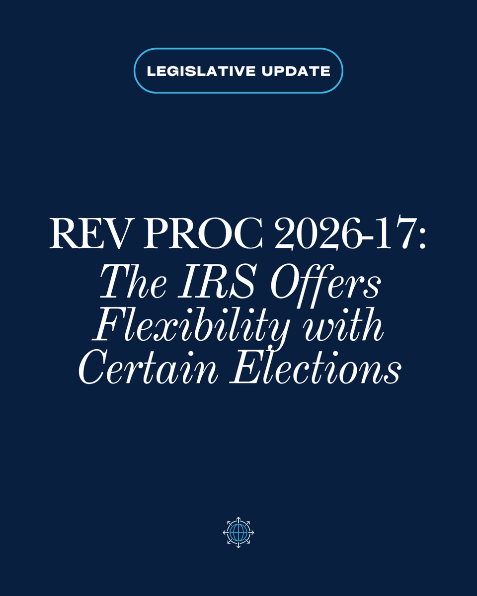 mcguiresponsel's tweet photo. Rev. Proc. 2026-17 creates a limited window to revoke prior §163(j)(7) elections.

With EBITDA restored + #BonusDepreciation back, prior strategies may no longer fit.

Act before Oct 15, 2026 ⏳

https://t.co/zrRNf5OOC4

#CPAAdvisory #TaxPlanning #RealEstate https://t.co/jLPHVGUJ4i