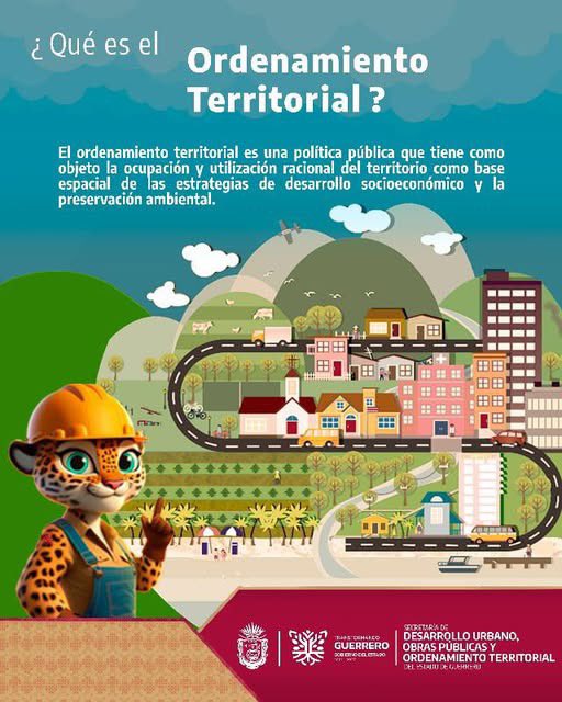 ObrasGuerrero's tweet photo. ¿Sabes qué es el Ordenamiento Territorial?🛣️🛤️ https://t.co/YTfCoZlrrL
