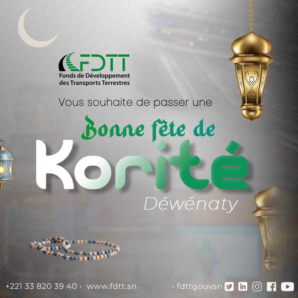 fdtt_sn's tweet photo. En ce jour marquant la fin du mois sacré de Ramadan, le FDTT adresse ses vœux les plus sincères à la communauté musulmane. Que la Korité soit un moment de paix, de partage et de renforcement de la solidarité nationale. Puisse Allah accepter nos prières et accorder à toutes et... https://t.co/eR2MOwxhmU