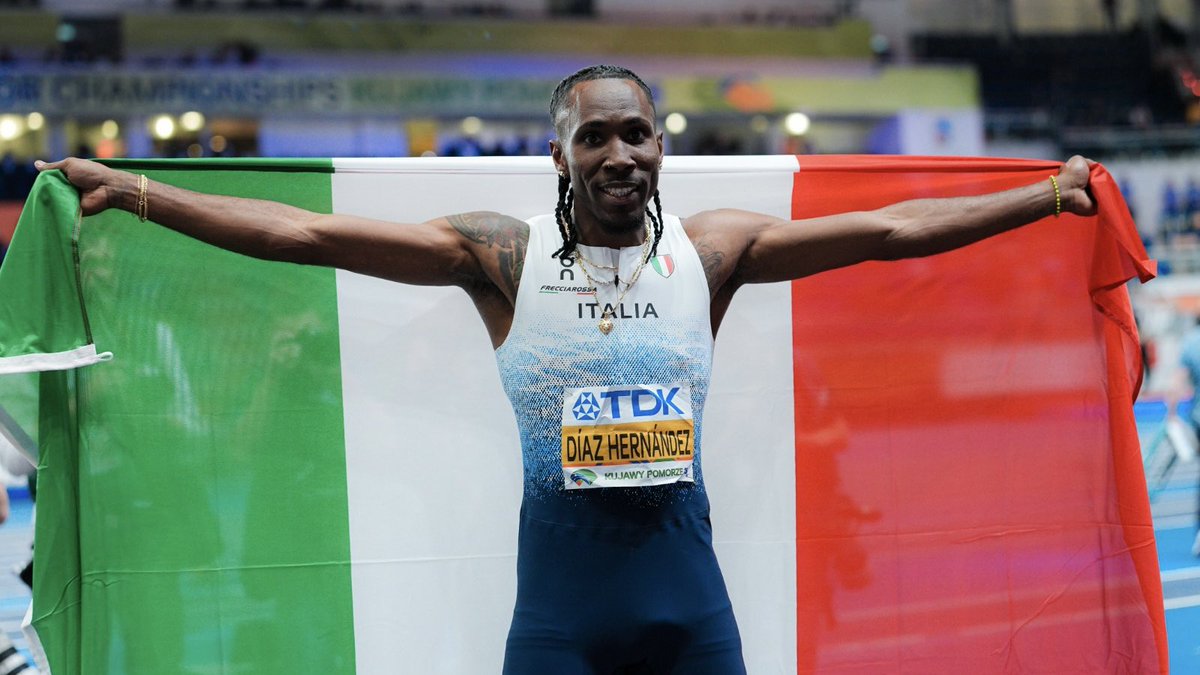 atleticaitalia's tweet photo. 𝘼𝙉𝘾𝙊𝙍𝘼 𝙏𝙐… 🥇🇮🇹

#atleticaitaliana #WorldIndoorChamps https://t.co/b3Zu2NtANj