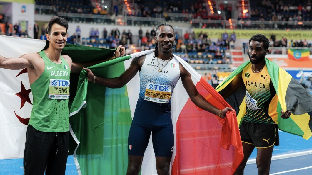 atleticaitalia's tweet photo. 𝘼𝙉𝘾𝙊𝙍𝘼 𝙏𝙐… 🥇🇮🇹

#atleticaitaliana #WorldIndoorChamps https://t.co/b3Zu2NtANj