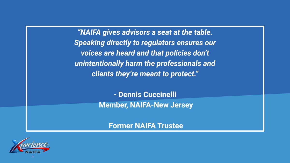 NAIFA's tweet image. Experienced advisors say it best: if you’re not part of NAIFA, you’re missing out. Elevate your networking, marketing &amp;amp; advocacy. Join now: hubs.ly/Q047KptP0 #ExperienceNAIFA #NAIFAProud #FinancialServices #FinancialAdvisor #Membership