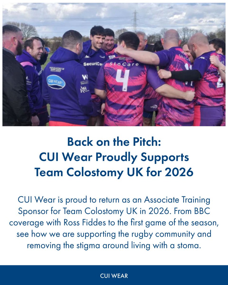 CUIWearUK's tweet photo. We’re thrilled to continue our partnership with @TeamColostomyUK for 2026. Together, we’re tackling stigmas and celebrating the courage to play the game you love.
Read more about our mission:
https://t.co/KJpKVLEBdc
#StomaAwareness #BreakingStigma #CUIWear #Ostomy https://t.co/3ayv9zGv6a
