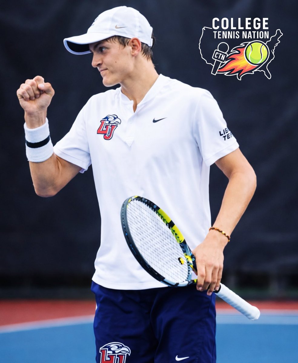 CTennisNation's tweet photo. 🚨 BREAKING: Liberty’s Ernst Gouws has entered the Transfer Portal as a Grad Transfer, sources tell CTN.

The 5’11 Redshirt Sophomore has been seen in six total matches this spring for the Flames. (12.08 UTR)

Gouws has picked up wins over Virginia’s Mans Dhalberg (13.20 UTR), Old Dominion’s Jean Karim (12.60 UTR), and Virginia Tech’s Eyal Shumilov (12.60 UTR) during his time with the program.

Has 2 years of eligibility remaining.