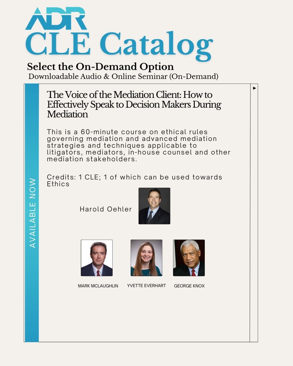 Alternative Dispute Resolution Section tweet media