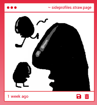 Side profiles for drawing reference tweet media