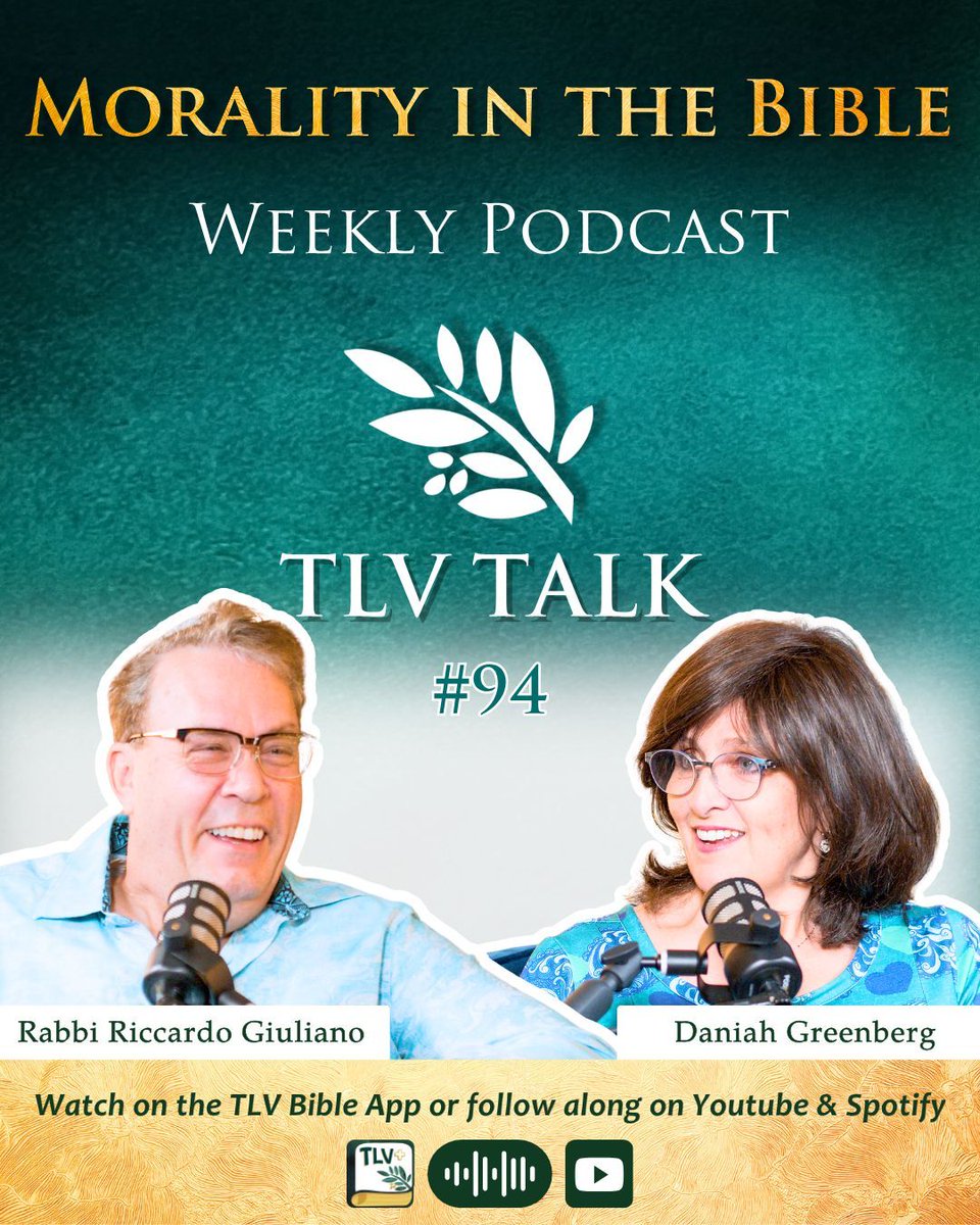 TLVBibleSociety's tweet photo. "Morality in the Bible" ๐๏ธ โ OUT NOW โจ
What is moralityโand who defines it?
Daniah Greenberg & Rabbi Riccardo Giuliano discuss how Scripture roots morality in God, not culture.
YouTube ๐ https://t.co/ECR1oalZhB
After Show ๐ https://t.co/R8Abhzo5BA
#TLVTalk #Podcast https://t.co/sGGjlxtmxu