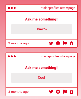 Side profiles for drawing reference tweet media
