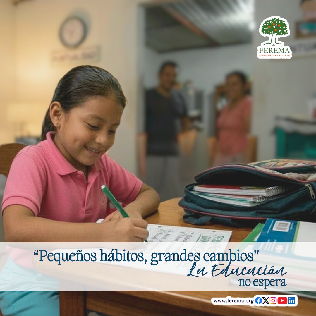 FEREMAHonduras's tweet photo. Esta semana, elige un hábito y sé constante.
Feliz inicio de semana.
#EducarParaVivir #LaEducaciónNoEspera #HábitoPositivo https://t.co/X4ij2SIwwy