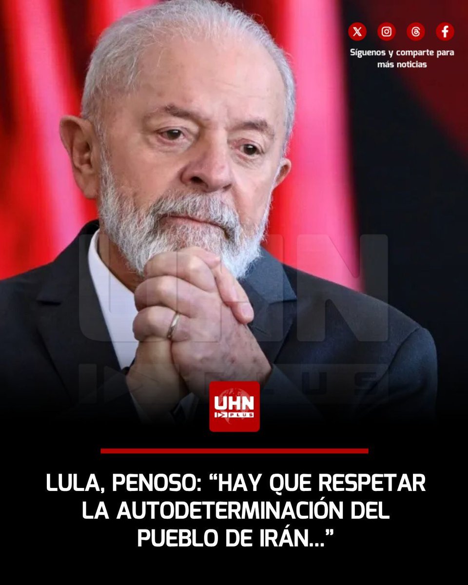 🇧🇷🇨🇺🇮🇷‼️ | En un acto oficialista en Sao Paulo, Lula dio otra muestra de su vergonzosa postura política. El presidente brasileño ignoró el régimen de Díaz-Canel en Cuba, de Nicolás Maduro en Venezuela y Ali Khamenei en Irán y llegó a esta insólita reflexión: "Yo no estoy de