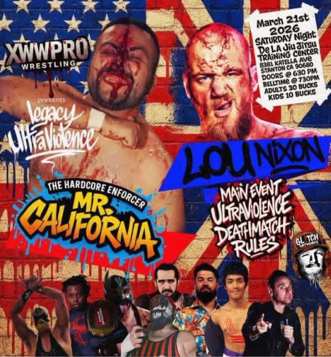 m85533360's tweet photo. Tomorrow tomorrow tomorrow Xww pro presents legacy of Ultraviolence https://t.co/7glSj3NBoJ