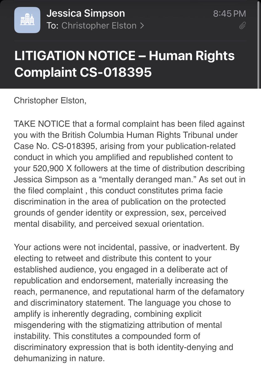 BillboardChris's tweet photo. Lucky number 7.

This time he’s filed a human rights complaint simply because I retweeted someone who called him a mentally deranged man. https://t.co/89vwu5vydZ