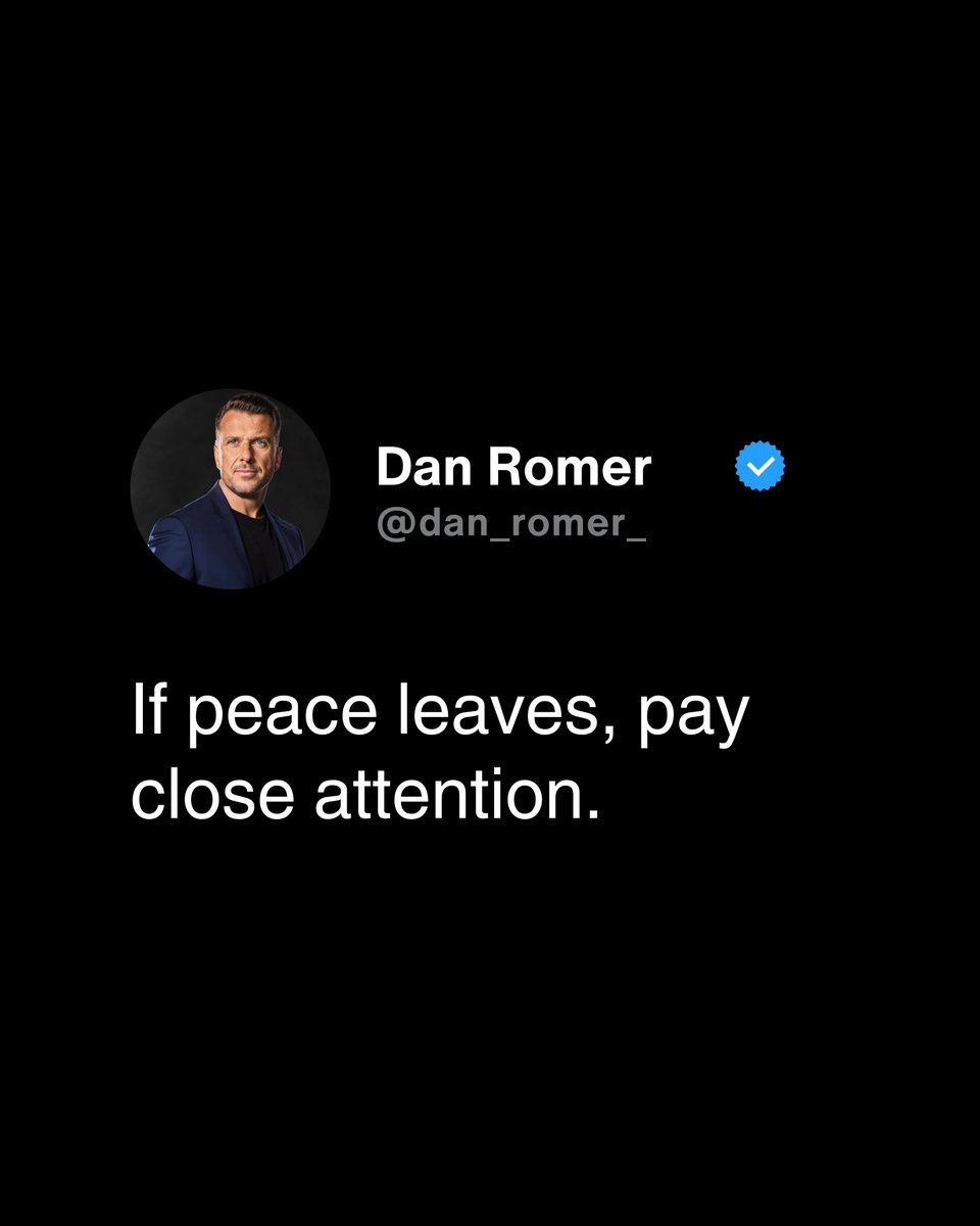 Peace is a signal, not a feeling.

When it lifts, something is misaligned.

Pause before you proceed.