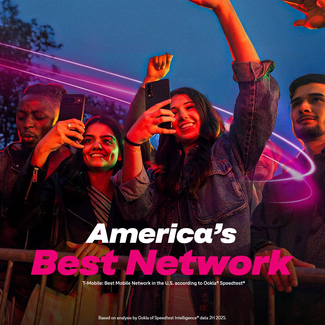 felixc's tweet photo. .@TMobile’s network just keeps delivering 🤌 https://t.co/YDm7tmGe6z

#TeamMagenta https://t.co/8HyOOOaFLp